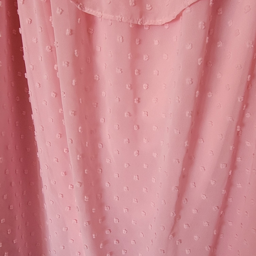 Women's Pink Ruffle Top - Picture 8 of 9